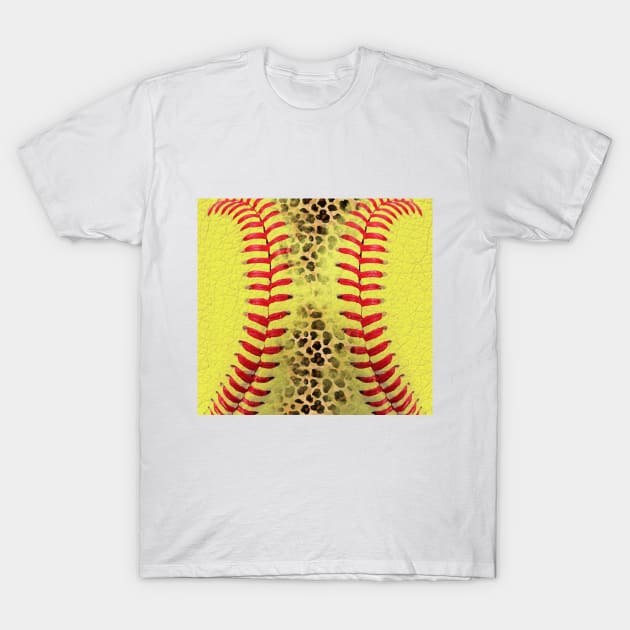 Cheetah softball sport mom T-Shirt by 2SUNS
